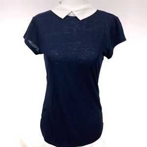 Ann Taylor, Navy White Color Short, XS